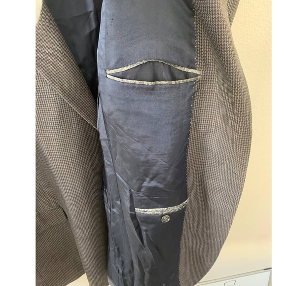 JOSEPH ABBOUD Checked Blazer Size 46 L Check 100%‎ Wool 1450/1 - Picture 6 of 8